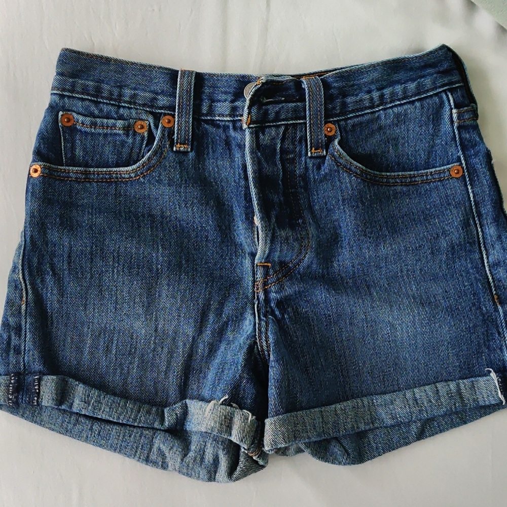 High Waisted Denim Shorts